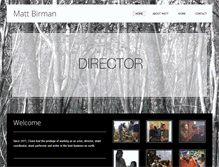 Tablet Screenshot of mattbirman.com